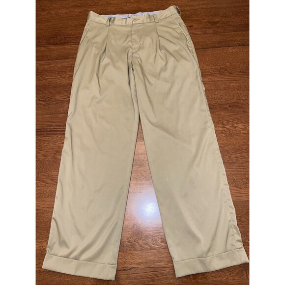 Nike Golf Pants Mens 30x30 Khaki Dri-FIT Standard Fit Stretch Performance - Picture 1 of 9